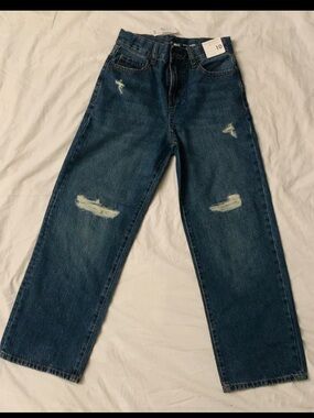 The Children's Place Dark Blue Relaxed Distressed Jeans